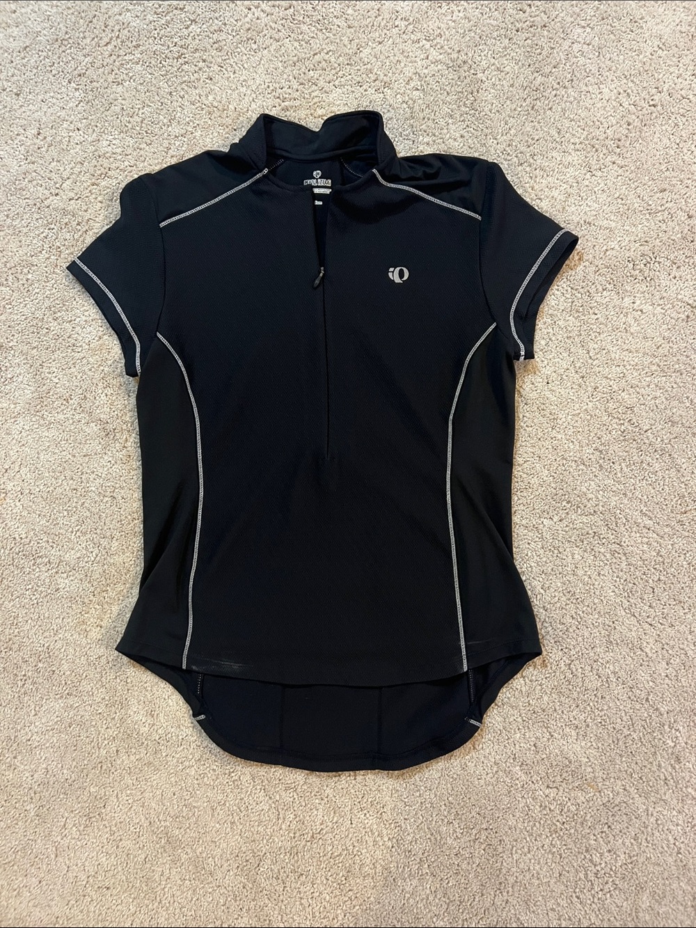 Pearl Izumi Women’s Black Short-Sleeve Cycling Jersey with Reflective Trim